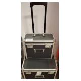 Two Black Travel Cases with Combination Locks