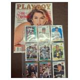 Playboy Magazine and Baseball Cards Collection