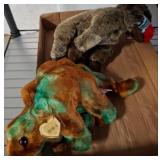 Two Ty Plush Animals with Attached Tags