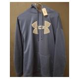 Under Armour Blue Hooded Sweatshirt, Size XXL