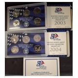 2003 and 2004 U.S. Mint 50 State Quarters Proof Se