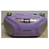 Magnavox CD Boombox with Bluetooth, Purple Finish