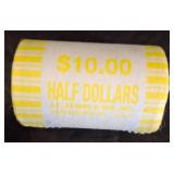 Roll of $10 Half Dollars in Paper Wrap