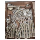 Mikasa Flatware Set with Decorative Handles