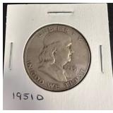 1951-D Franklin Half Dollar Coin