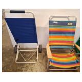 Folding Chair and Beach Cart Set