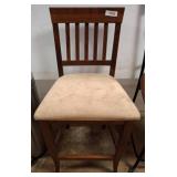Wooden Chair with Upholstered Seat