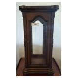 Glass-Front Wooden Display Cabinet