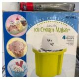 Electric Ice Cream Maker and Grill Cover Set