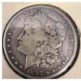 1897 Morgan Silver Dollar with S Mintmark