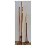 Rustic Yard Tools With Wood Handles