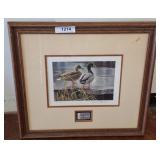 Framed Print and Stamp by Robert Bateman