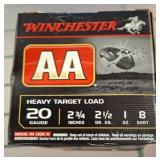 Winchester AA 20 Gauge Heavy Target Load Box