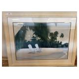 Beach Scene Print by Denise L. Romanello