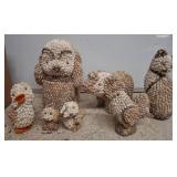 Shell-Covered Animal Figurines