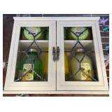 White Wooden Cabinet With Spa Gift Set