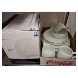 Two Dinnerware Sets, Mainstays & Better Homes
