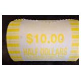 $10 Roll of US Half Dollar Coins