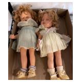 Composition Dolls with Vintage Dresses