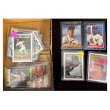 Baseball Trading Cards in Sleeves