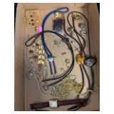 Jewelry Lot with Watch, Necklaces, Rings