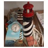 Lighthouse-Themed Decoratives and Clock Items
