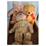 Three Ty Beanie Baby Plush Bears