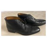 Tommy Hilfiger Black Leather Lace-Up Boots