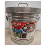 Galvanized Steel Locking Lid Container