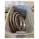 Beauty Bands of Various Sizes in Storage Bin