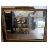 Gold-Tone Ornate Framed Wall Mirror, 36x30