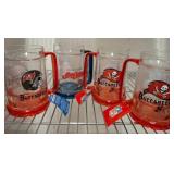 NFL Buccaneers and MLB Indians Freezer Mugs