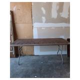 6ft Folding Table with Metal Legs