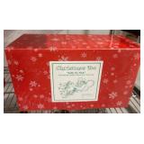 Dept 56 Christmas Tea Set with Teapot and Cups