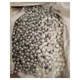 Silver and Clear Beaded Decorative Strands