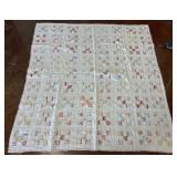 Handmade Patchwork Quilt with Block Design