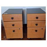 Rolling Wood Filing Cabinets With Drawers