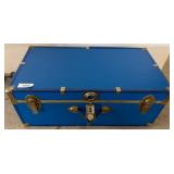 Blue Trunk With Brass Hardware