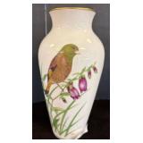 Franklin Porcelain Vase with Bird and Flowers