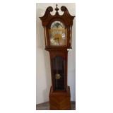 Grandfather Clock with Brass Clock Face