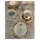 Fine China Tea Cups and Saucers
