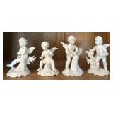 German Porcelain Cherub Figurines