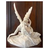 Capodimonte Style Figurine, Cupid and Psyche Scene