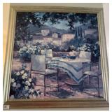 Framed Landscape Oil Painting Signed 