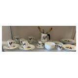 Rooster-Themed Ceramic Dinnerware Set