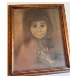 Framed Portrait Print of a Child