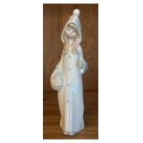 Lladro Figurine of Girl in Hooded Coat