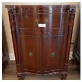 Milano, Chicago Mahogany Cabinet with Ornate Carve