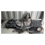 Delta Miter Saw with Adjustable on wheels Table
