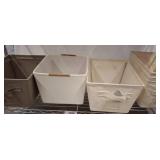 Fabric and Plastic Storage Bins